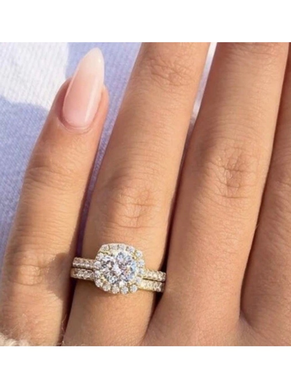 NWOT Gold-Plated Ring Set. Size 5.